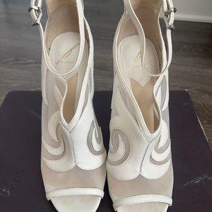 White ankle sandal